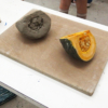 中学生美術科「水粘土による模刻」カットかぼちゃ